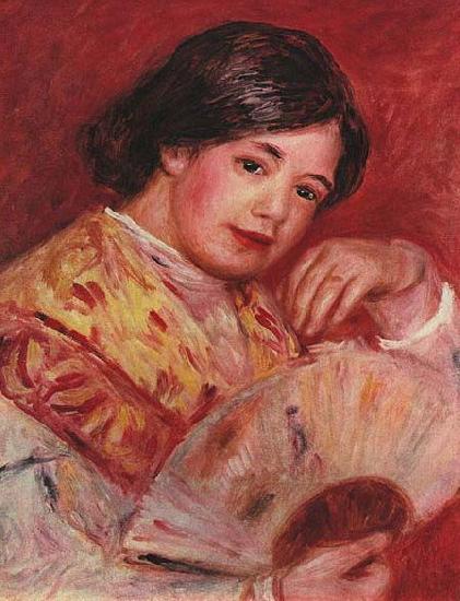 Pierre-Auguste Renoir Junges Madchen mit Facher Germany oil painting art